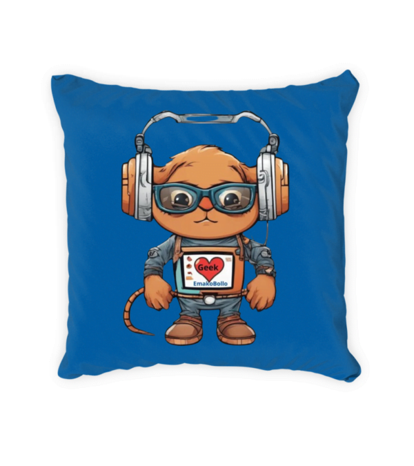 Satin Square Pillow Case I love geek – Image 4