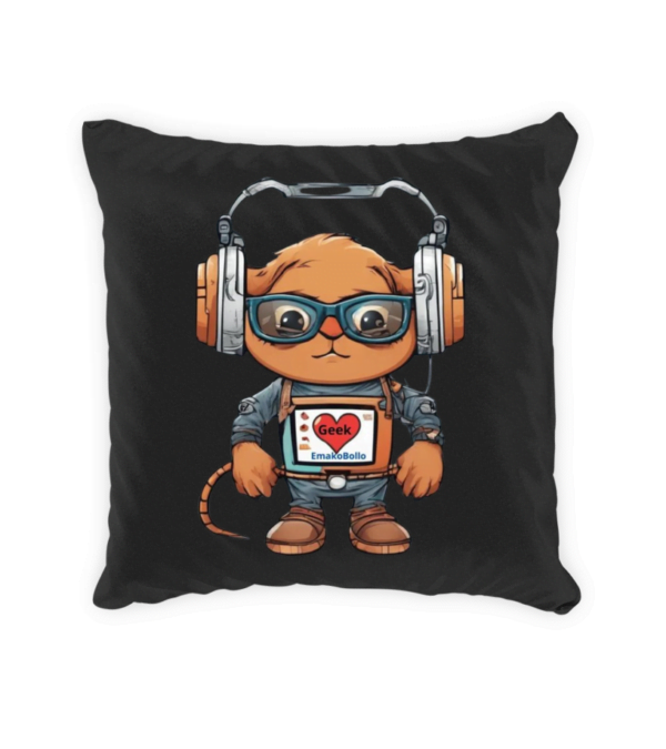 Satin Square Pillow Case I love geek – Image 7