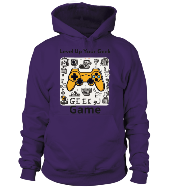 Sweat à capuche Unisexe  Level Up Your Geek Game – Image 5
