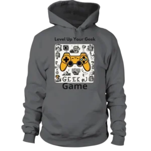 Sweat à capuche Unisexe Level Up Your Geek Game
