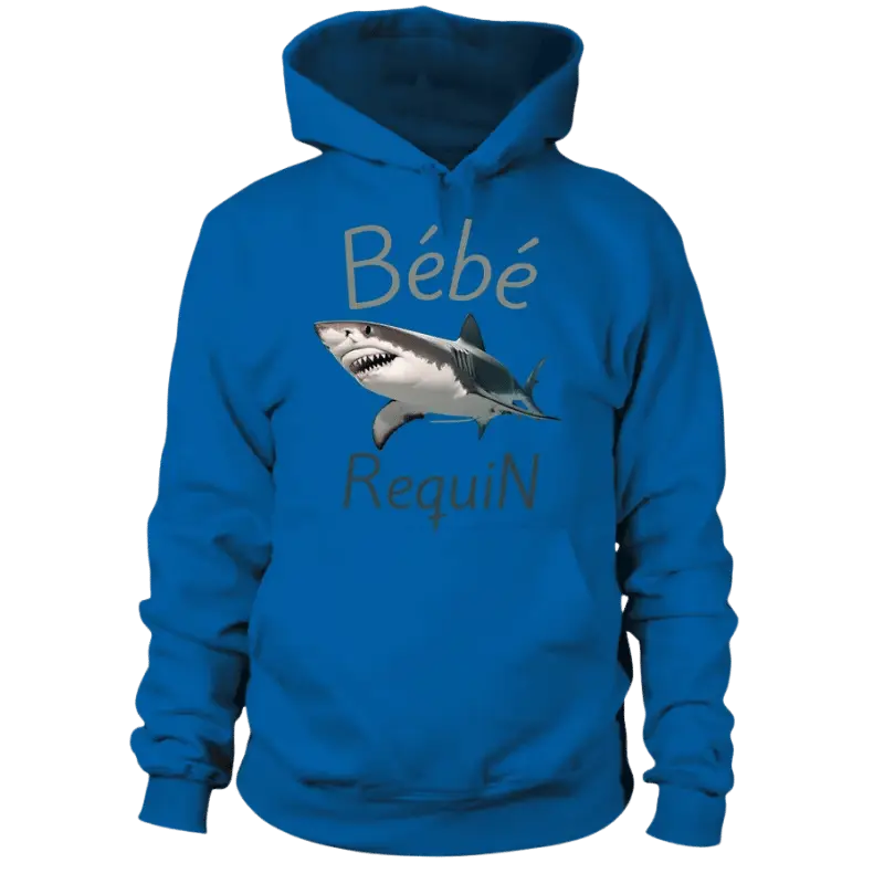 Le Sweat à capuche Unisexe bébé requin blanc est le cadeau idéal pour les passionnés de requins de tous âges et de tous genres.