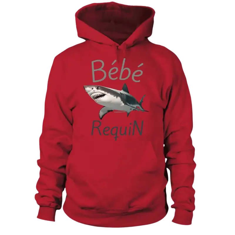 Le Sweat à capuche Unisexe bébé requin blanc est conçu pour allier style et fonctionnalité.