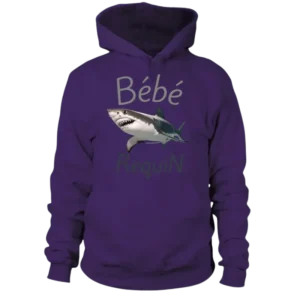 Sweat à capuche bébé requin blanc : Un sweat à capuche qui combine style et fonctionnalité.