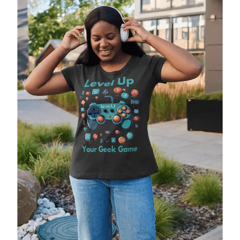 T-Shirt Unisexe Level Up Your Geek Game : Exprimez votre style geek