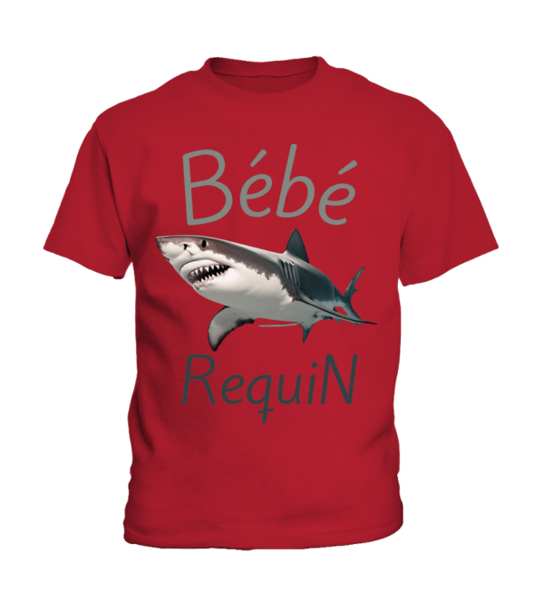 T-Shirt Enfant bébé requin – Doux, Confortable et Durable. – Image 7