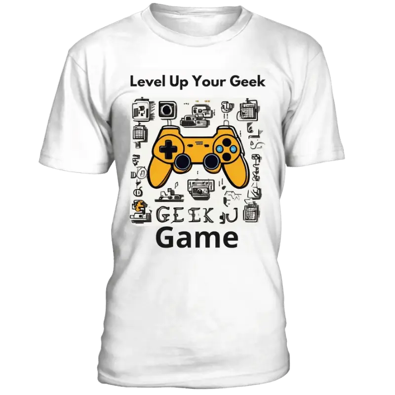 Qualité supérieure : Notre t-shirt “Level Up Your Geek Game” est fabriqué avec soin à partir de coton bio de haute qualité.