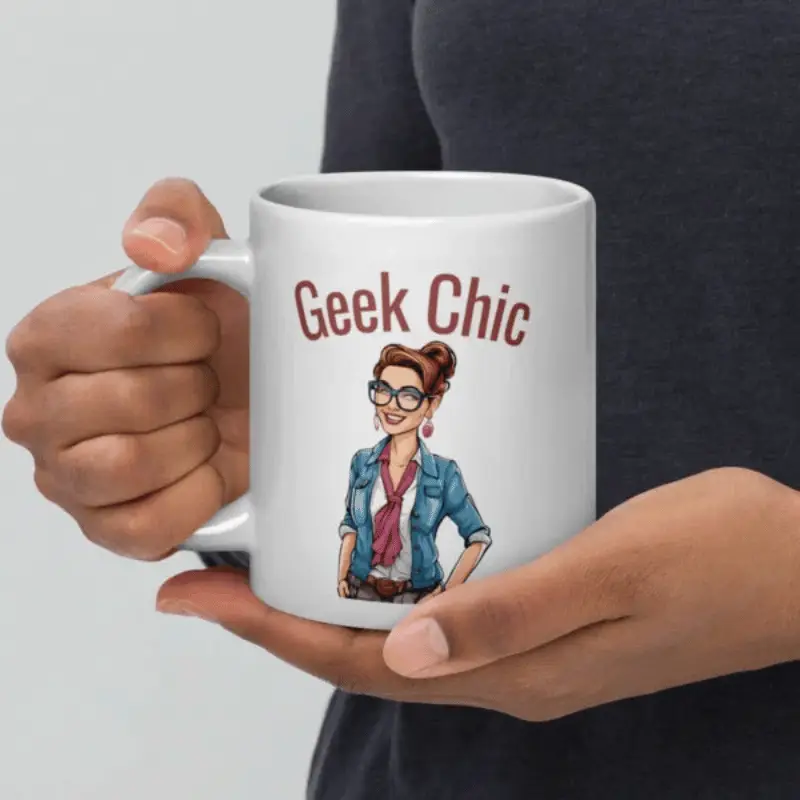 🏆 Mug Blanc Brillant Geek Chic : Votre Compagnon Ultime Pour Toutes Vos Aventures!