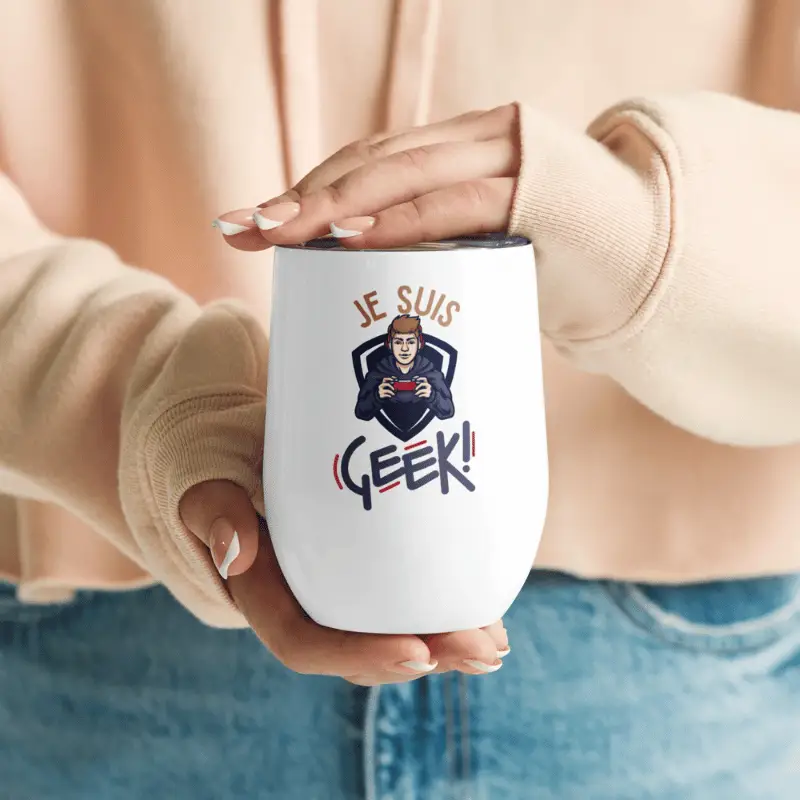 Offrez un Style Geek avec le Gobelet Ă Vin Je Suis Geek !