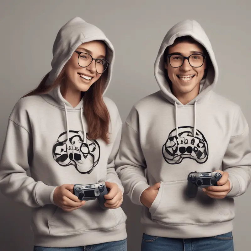 porter ce Sweat à Capuche Unisexe Level your Geek Game, c’est comme activer un cheat code pour le style dans la vraie vie.
