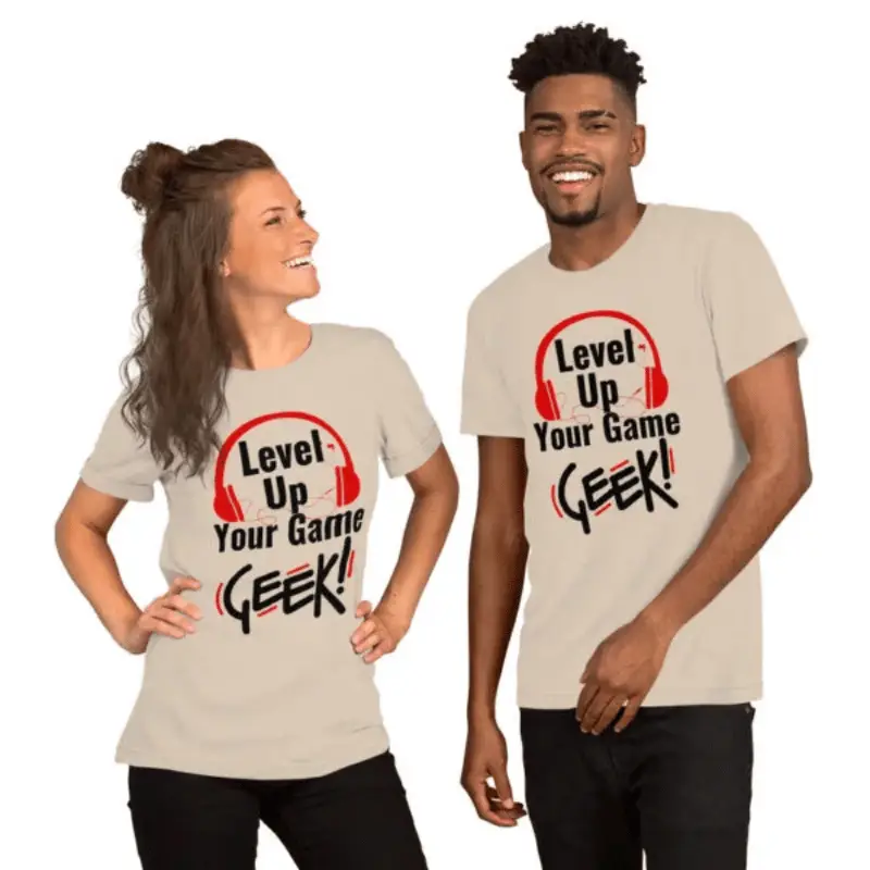 🏆 Pourquoi ce T-shirt unisexe Level Up Your Game Geek va révolutionner votre look ?