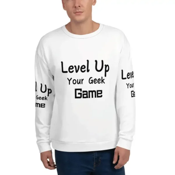 Level up your game avec notre sweat-shirt geek unisexe : le must-have pour tous les gamers !