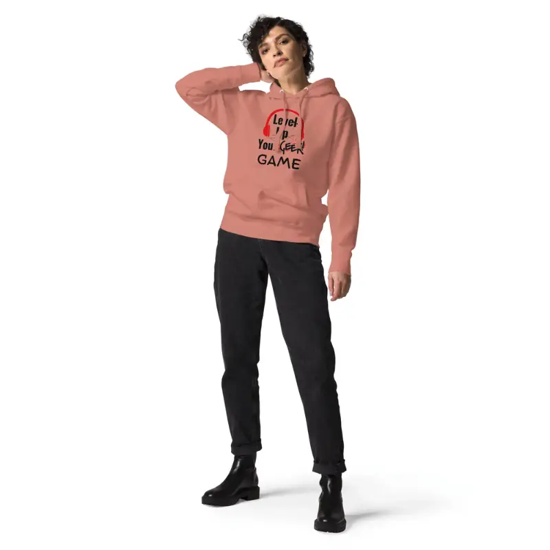 🎁 Idée Cadeau Ultime : Offrez ce Sweat à Capuche Unisexe Level your Geek Game pour toutes les occasions !