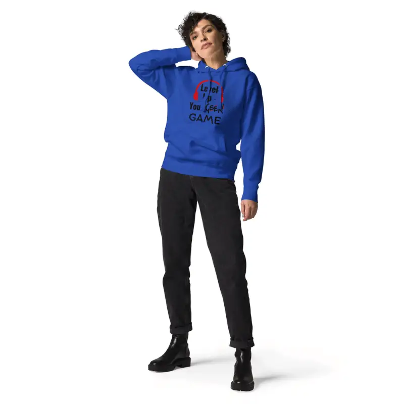 🚀 Sweat à Capuche Unisexe Level your Geek Game : L'Ultime Style Geek ! 🎮