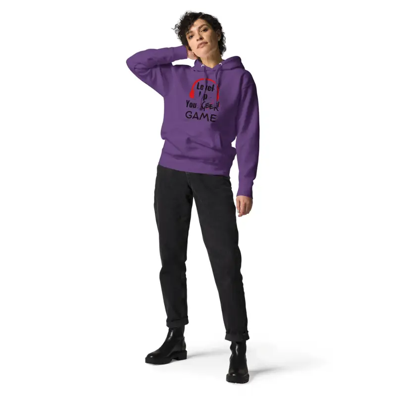 👉 Découvrez notre Sweat à Capuche Unisexe Level your Geek Game! 👈