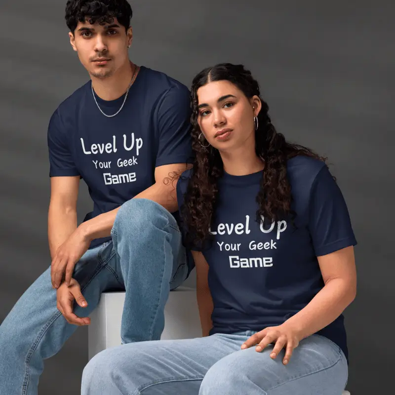🎮 Level up your geek game: le t-Shirt écologique qui fait monter votre score style ! 🌿