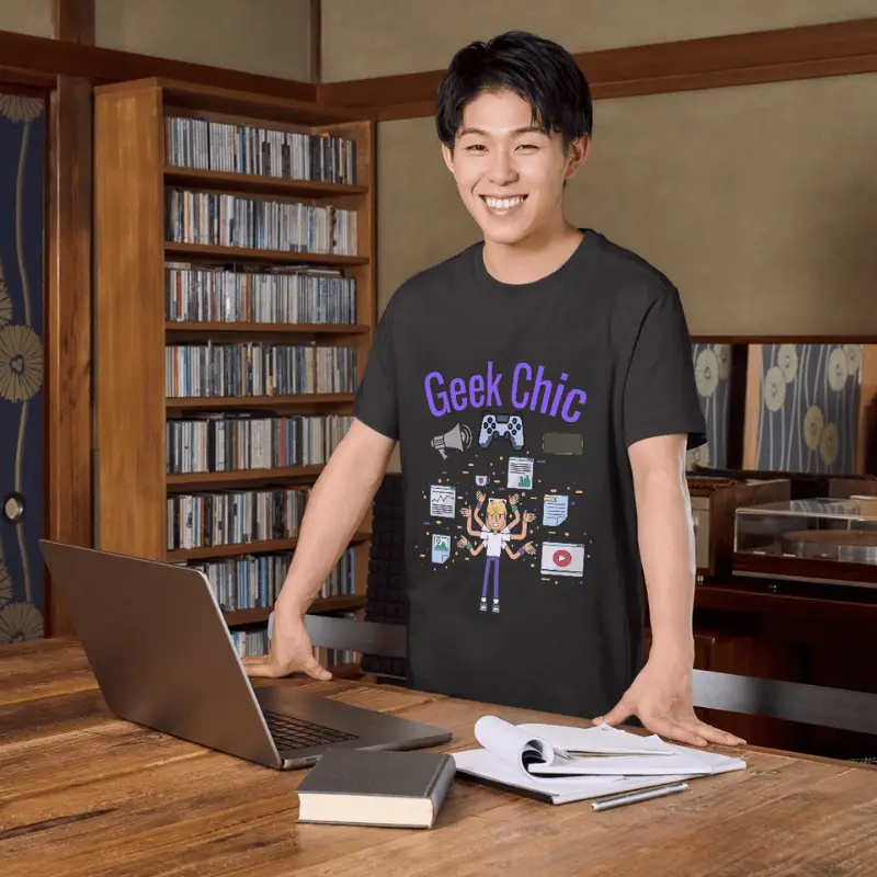 Informations complémentaires pour votre T-shirt unisexe premium geek chic : Level up votre style gamer!