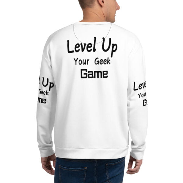 Sweat-shirt unisexe level up your game geek – Image 2