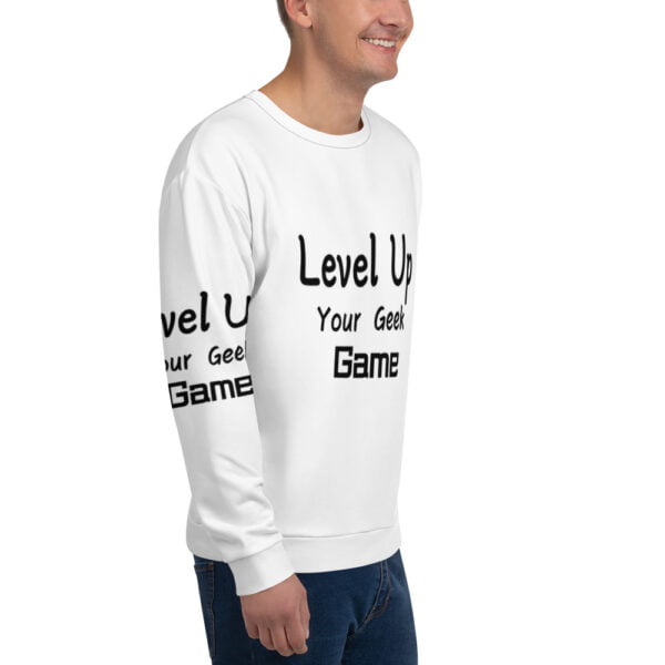 Sweat-shirt unisexe level up your game geek – Image 4