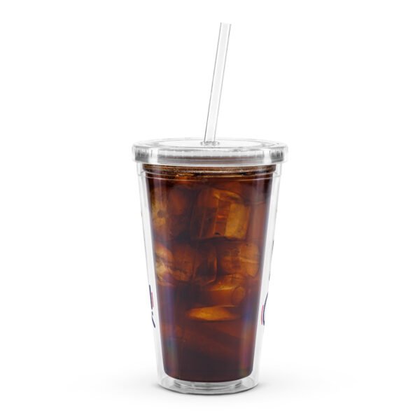Gobelet en plastique transparent Je suis geek – Image 2