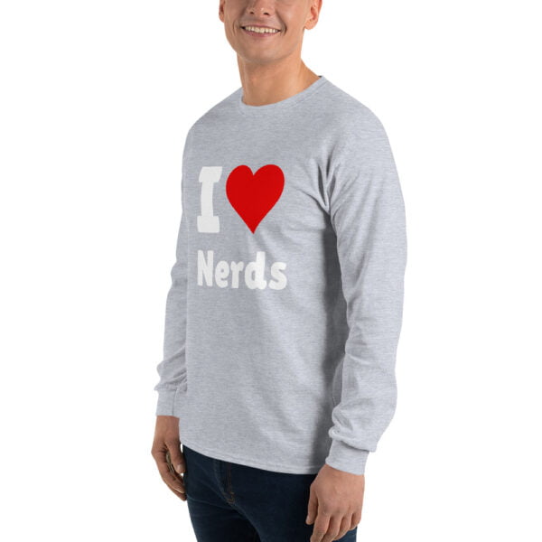 T-shirt à manches longues pour homme I love nerds – Image 29