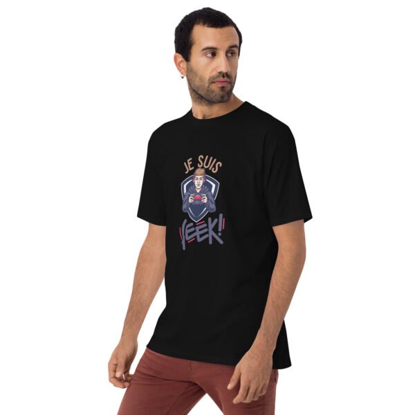 T-shirt lourd homme Je suis geek – Image 3