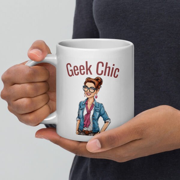 Geek chic mug blanc brillant . – Image 6