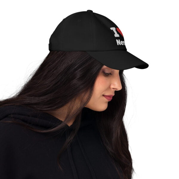 Casquette de baseball I love nerds : Couvre-chef Unisexe Original. – Image 2