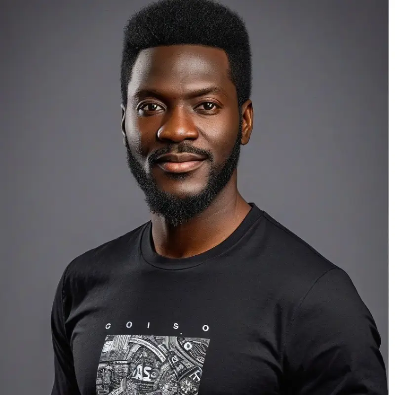 Photo d'un homme noire avec une pinque arborant un t-shirt manche longue homme noir