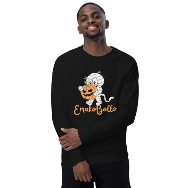 Unisex organic raglan sweatshirt – Image 2