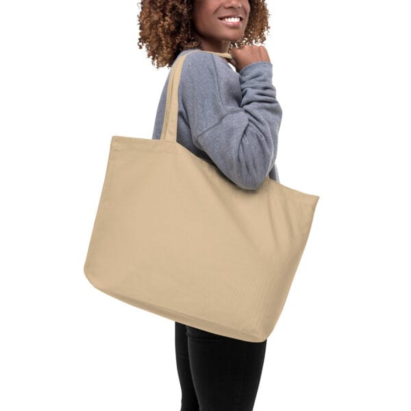Large organic tote bag "I Love you": Le sac en coton bio tendance de l'année ! – Image 4
