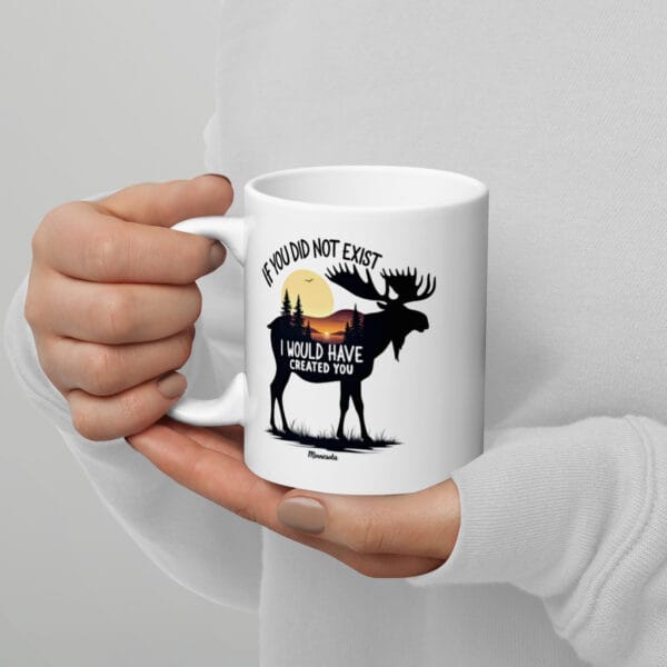 Mug Blanc Brillant IF YOU DID NOT EXIST I WOULD HAVE CREATED YOU : Le cadeau parfait pour lui, pour elle ! ❤️ – Image 2