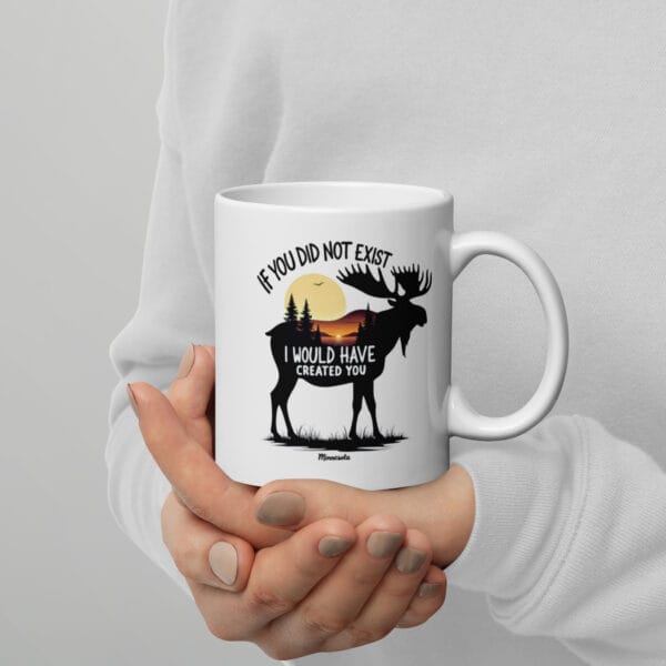 Mug Blanc Brillant IF YOU DID NOT EXIST I WOULD HAVE CREATED YOU : Le cadeau parfait pour lui, pour elle ! ❤️ – Image 3