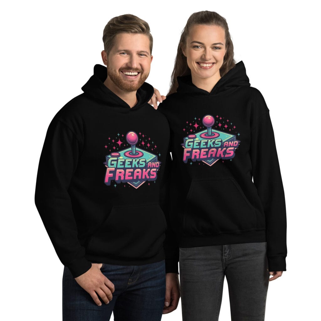 sweat à capuche retro arcade