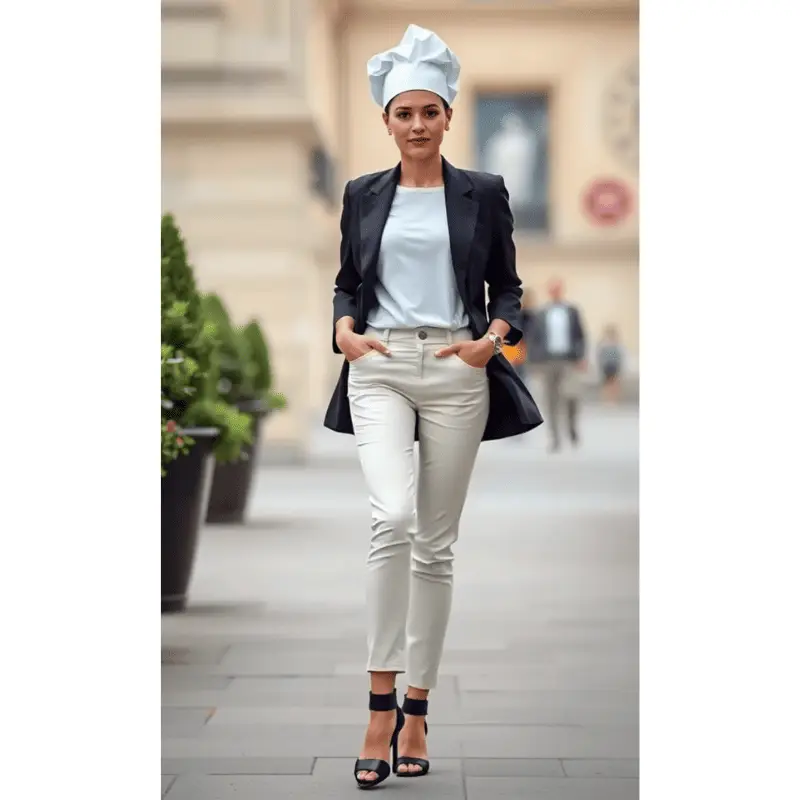 couvre-chef Béret Français arborant par une femme élégante