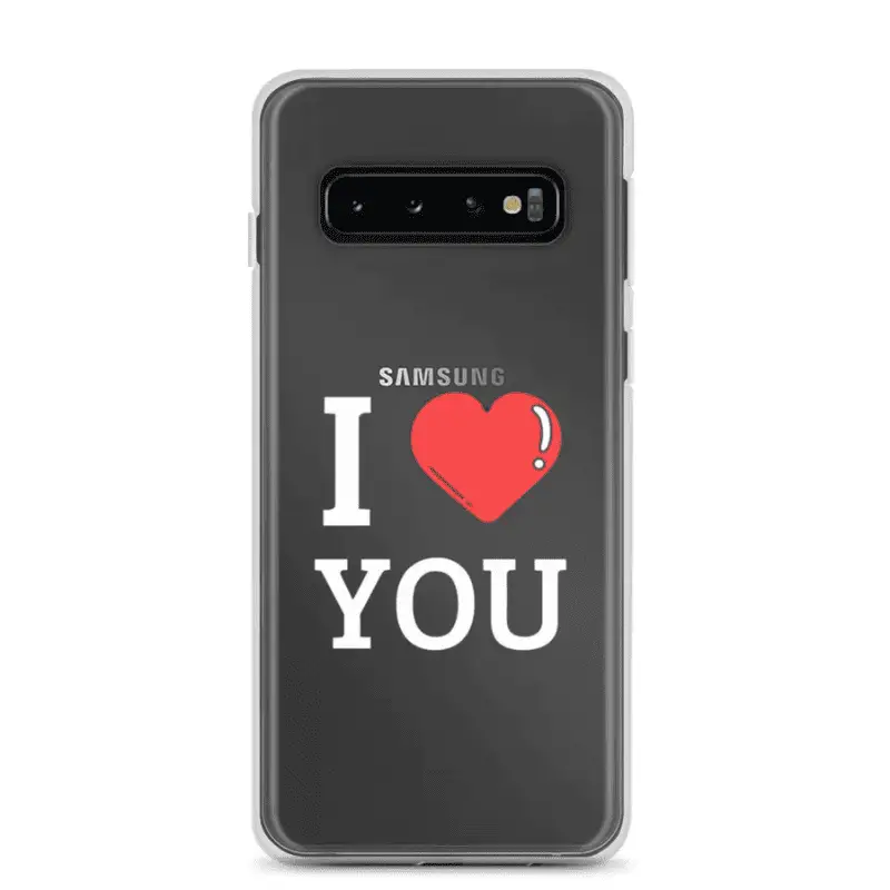 Coque de télé phone Samsung Galasy S10 personnalisée I love you