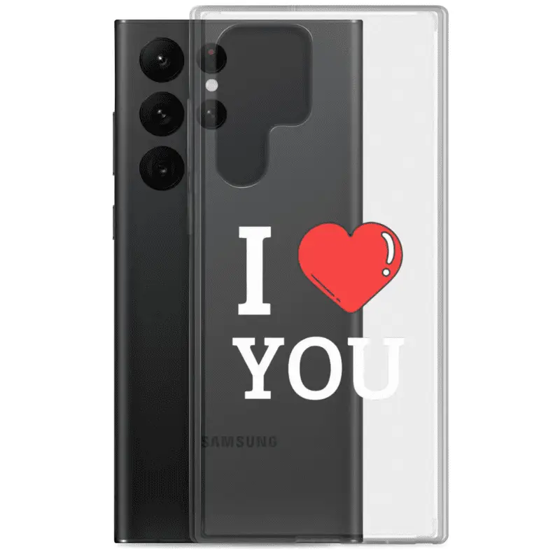 Coque de téléphone Samsung Galaxy I love you – Cadeau Parfait, Ultra-fine.