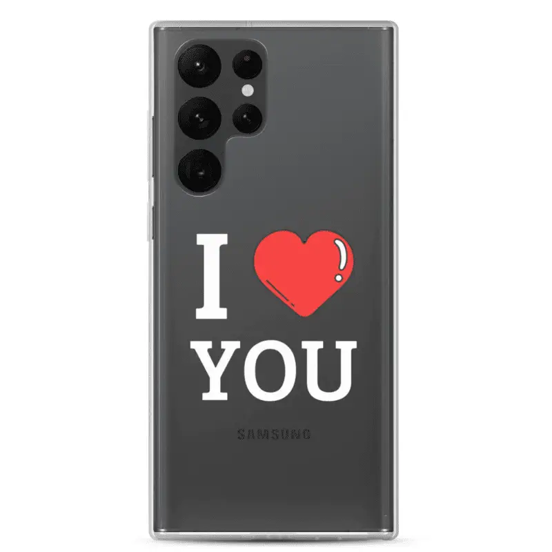 Coque de téléphone Samsung Galaxy I love you : Élégance & Protection Anti-rayures