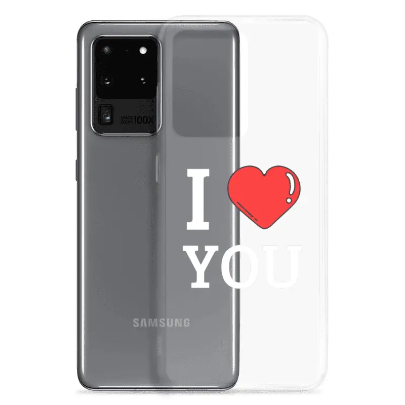 Coque de téléphone Samsung I love you – Protège des Chocs et de la Poussière.