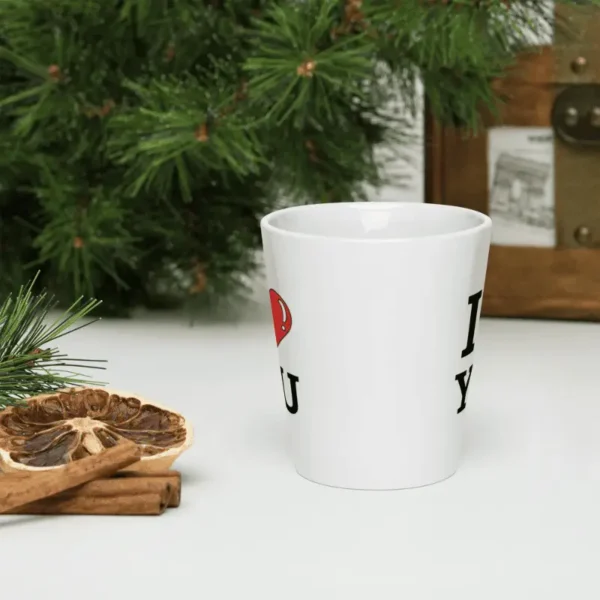 Mug à café "I Love You" Latte : Votre amour au quotidien.