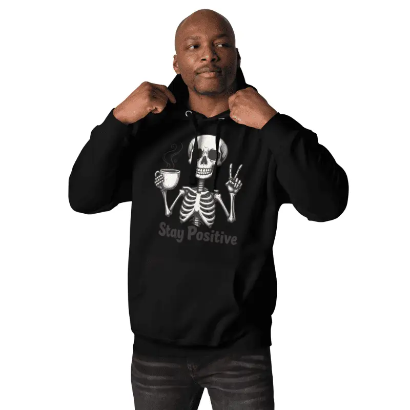 Sweat à Capuche Unisexe Skeleton Art