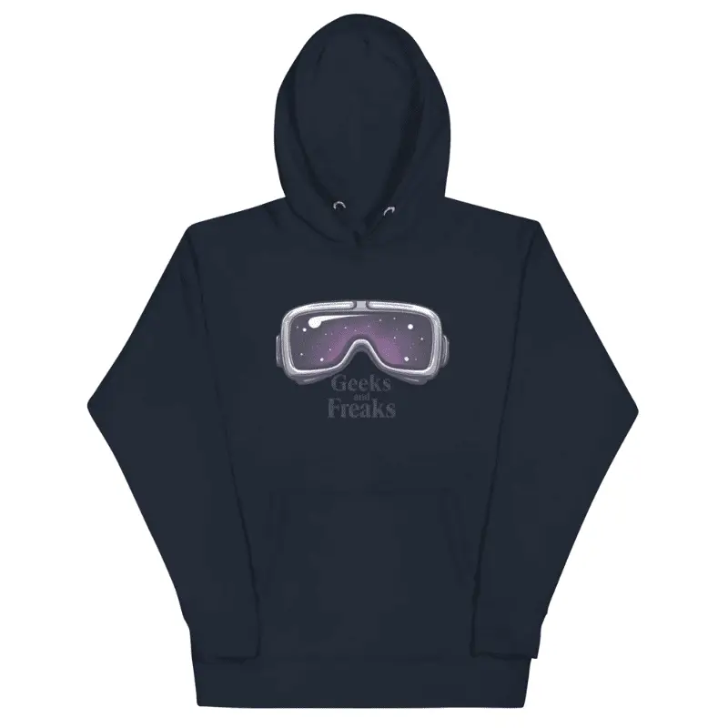 Sweat à capuche geek navy blazer
