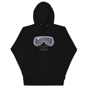 Sweat à capuche classique unisexe geek chic noir