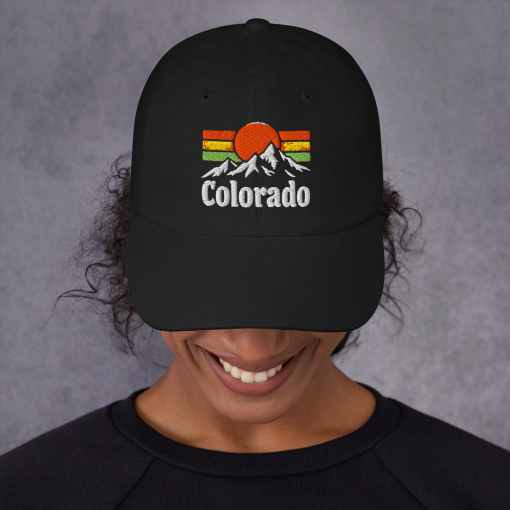 casquette de baseball colorado noir