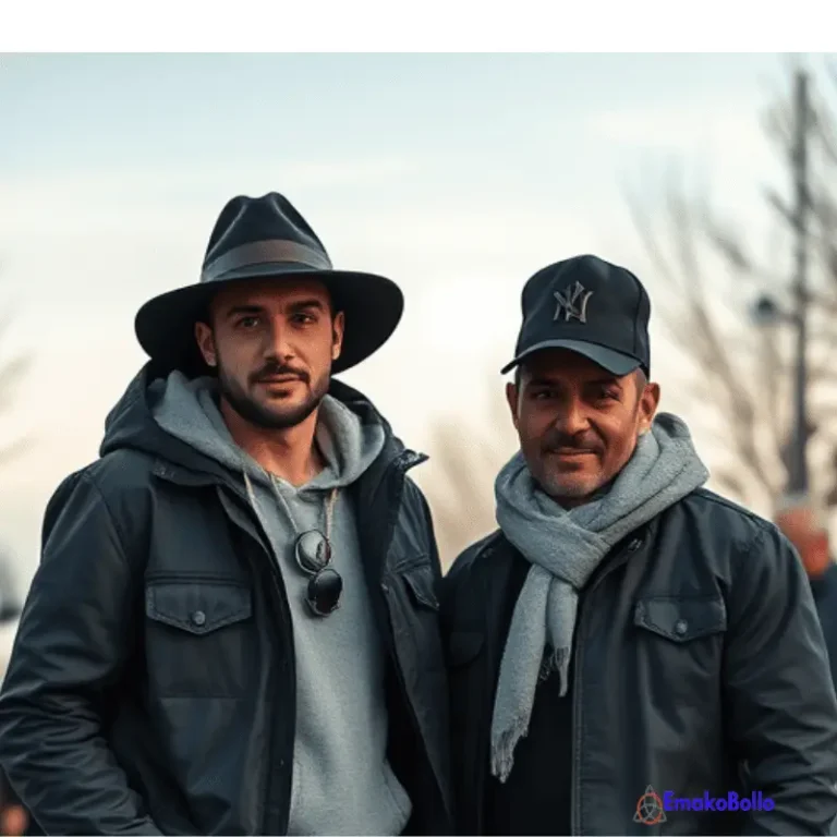 deux hommes arborant chacun un couvre chef homme