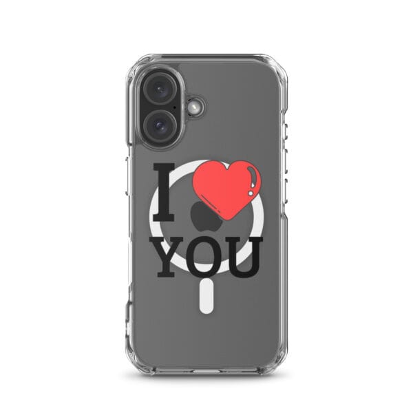 Coque transparente pour iPhone® avec MagSafe® I Love You : Le cadeau parfait. – Image 12