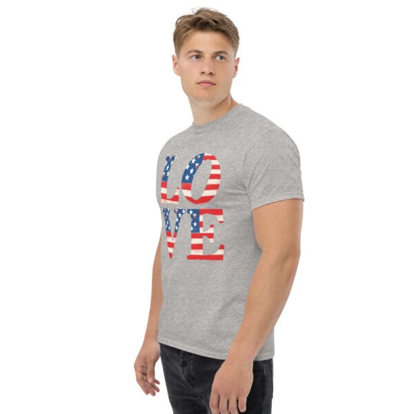 T-shirt classique unisexe Patriotic love : Affichez votre amour pour l'Amérique. – Image 22