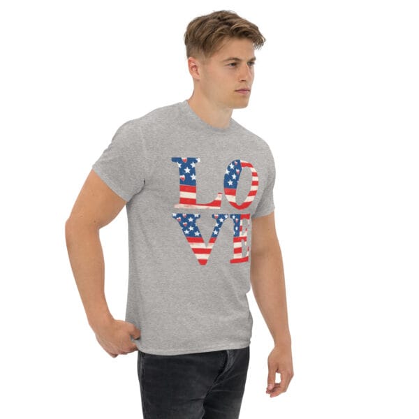 T-shirt classique unisexe Patriotic love : Affichez votre amour pour l'Amérique. – Image 24