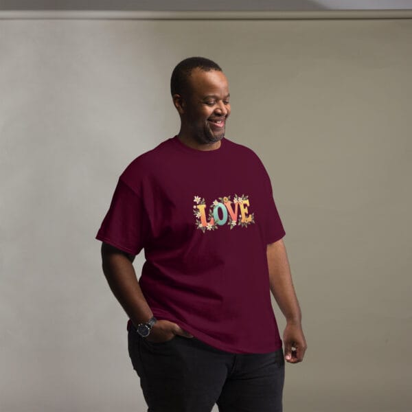 T-shirt classique unisexe florallove heartfelt – Image 2