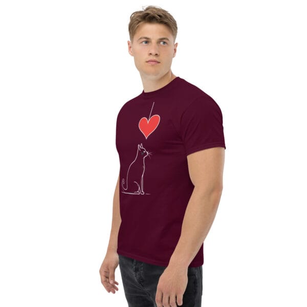 T-shirt classique unisexe heartfelt cat – Image 5