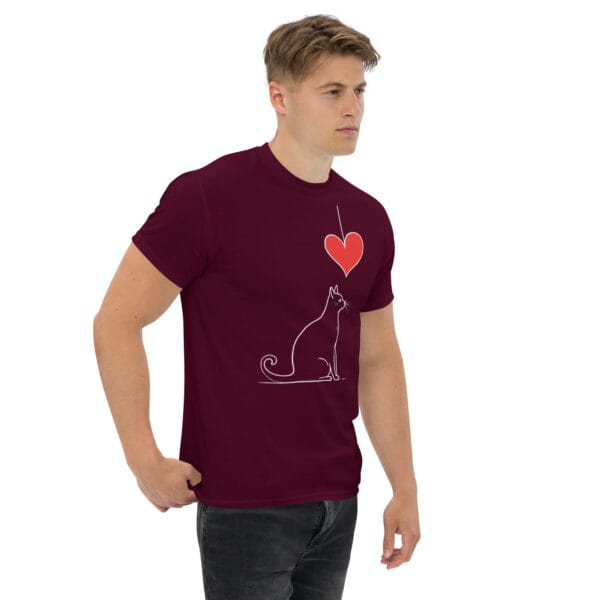 T-shirt classique unisexe heartfelt cat – Image 7